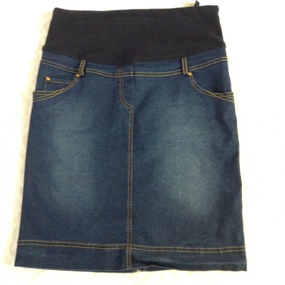 Essentials for Mothers Dresses & Skirts - Essentials for Mothers denim skirt size Med